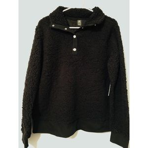 Faux Sherpa pull-over